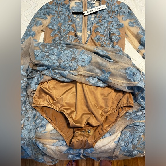 For Love and Lemons layered floral dress, NWT size M - Picture 5 of 6